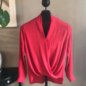 Pleione red womens S blouse New